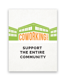 The Co-working Spaces download is all about how co-working spaces support the entire community.